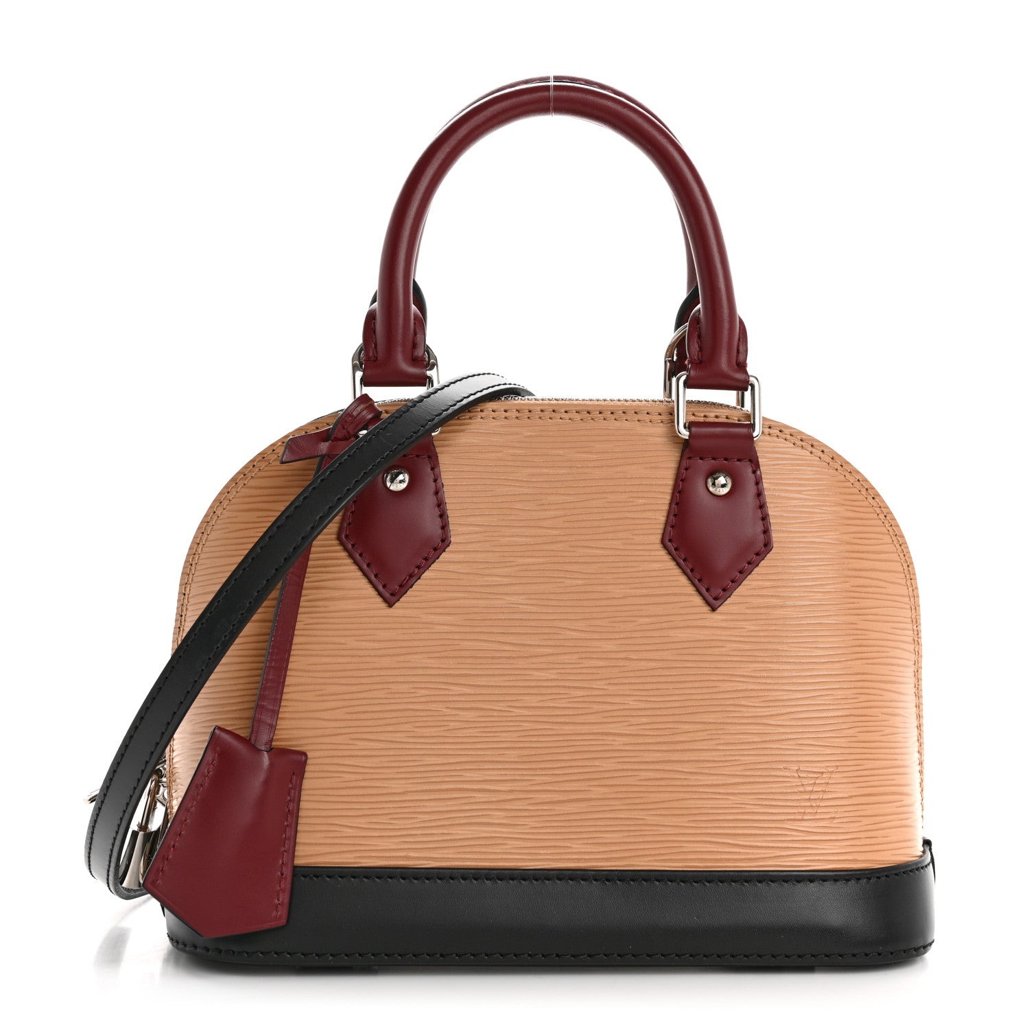 Louis Vuitton Epi Tri-Color Alma BB Vanilla Fuchsia Black 1 of 10