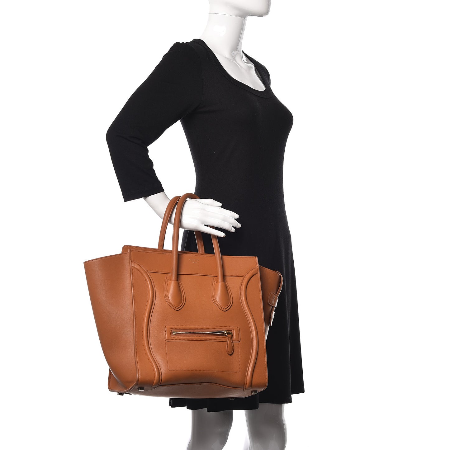 Smooth Calfskin Mini Luggage Light Copper