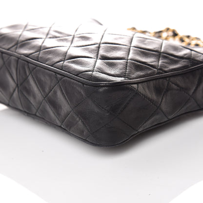 Chanel Lambskin Quilted CC Tassel Camera Case Black 6 of 11