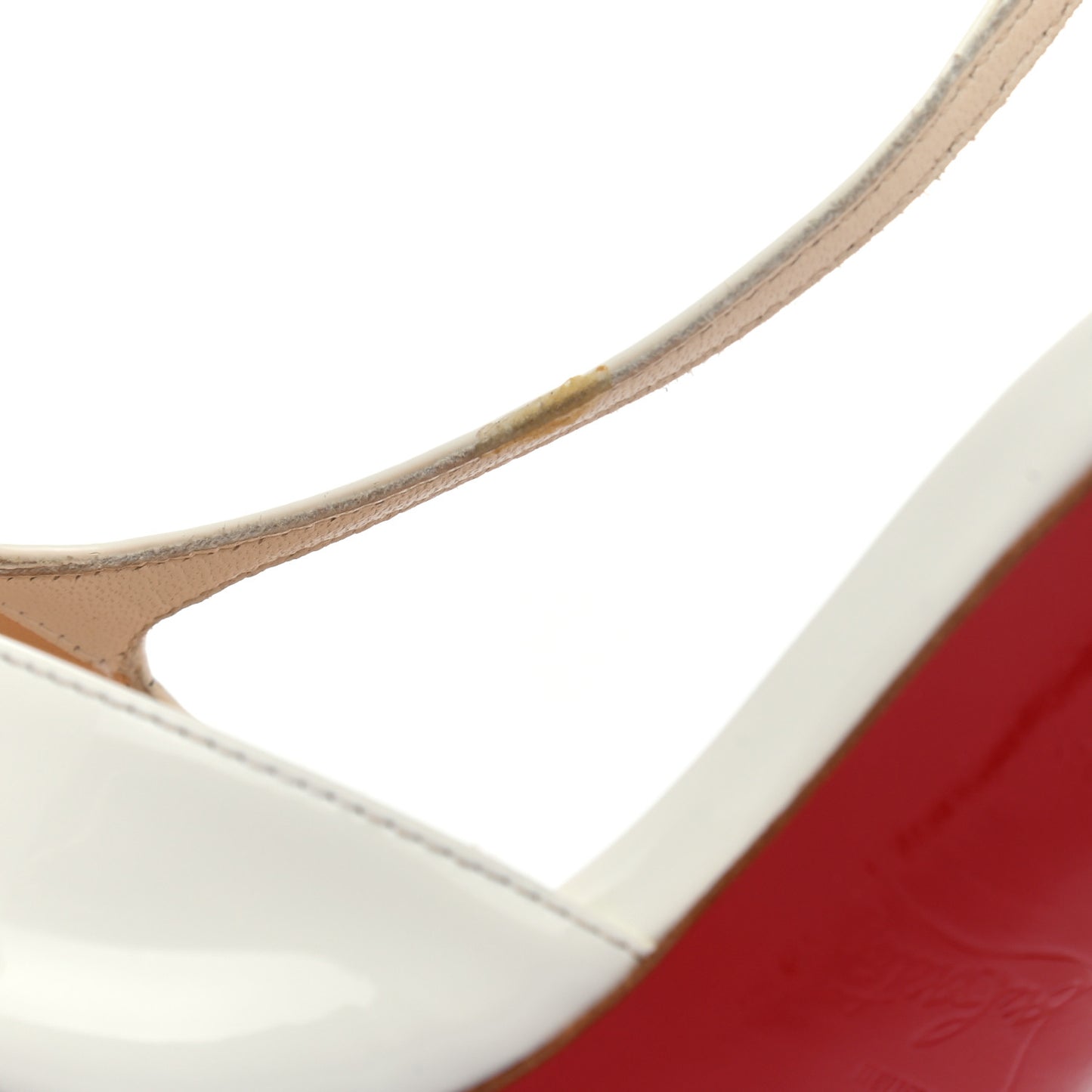 Patent Senora 100 Sandals 36.5 White