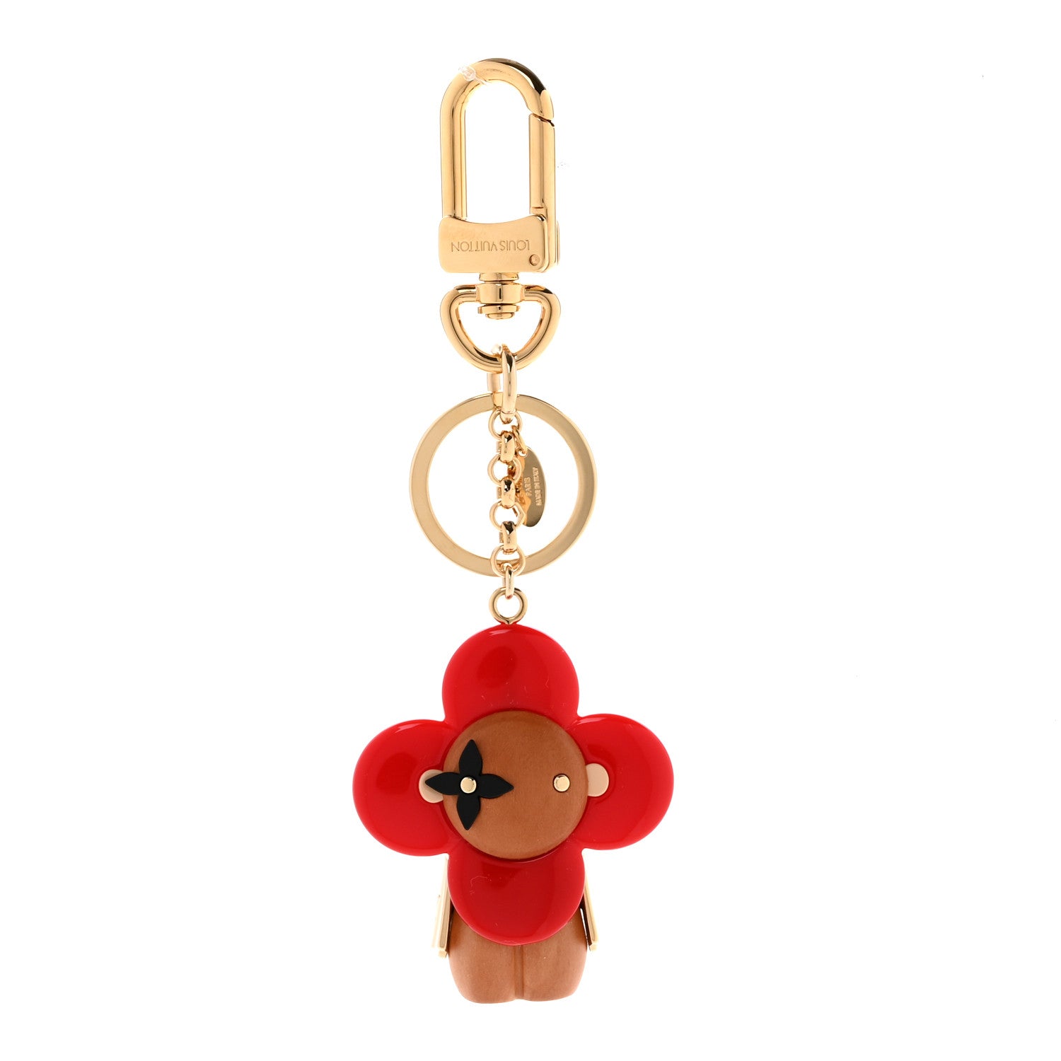 Louis Vuitton Resin Wood Vivienne Bag Charm Red 1 of 5