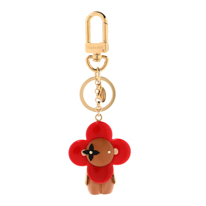 Louis Vuitton Resin Wood Vivienne Bag Charm Red 1 of 5