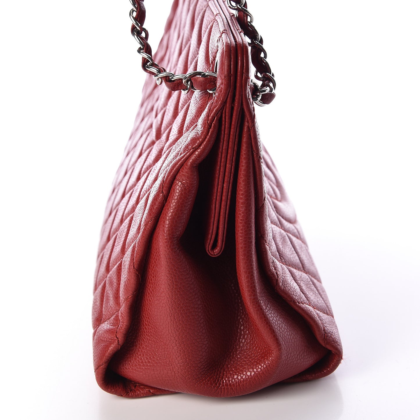 Caviar Quilted Timeless CC Shopping Tote Red