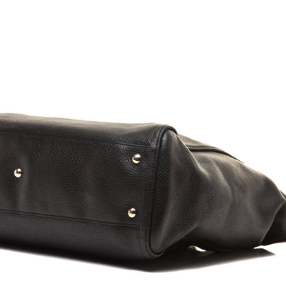 Gucci Pebbled Calfskin Large Soho Top Handle Bag Black 9 of 10