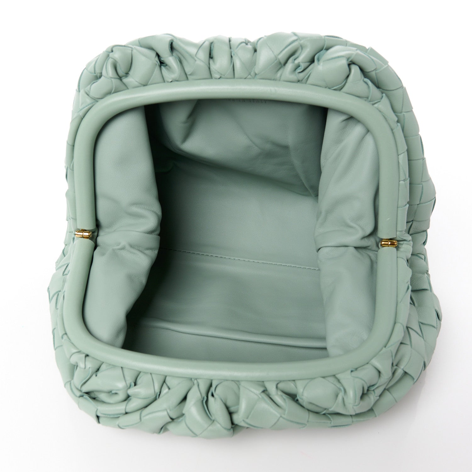 Bottega Veneta Nappa Intrecciato Teen Pouch Sage 5 of 11