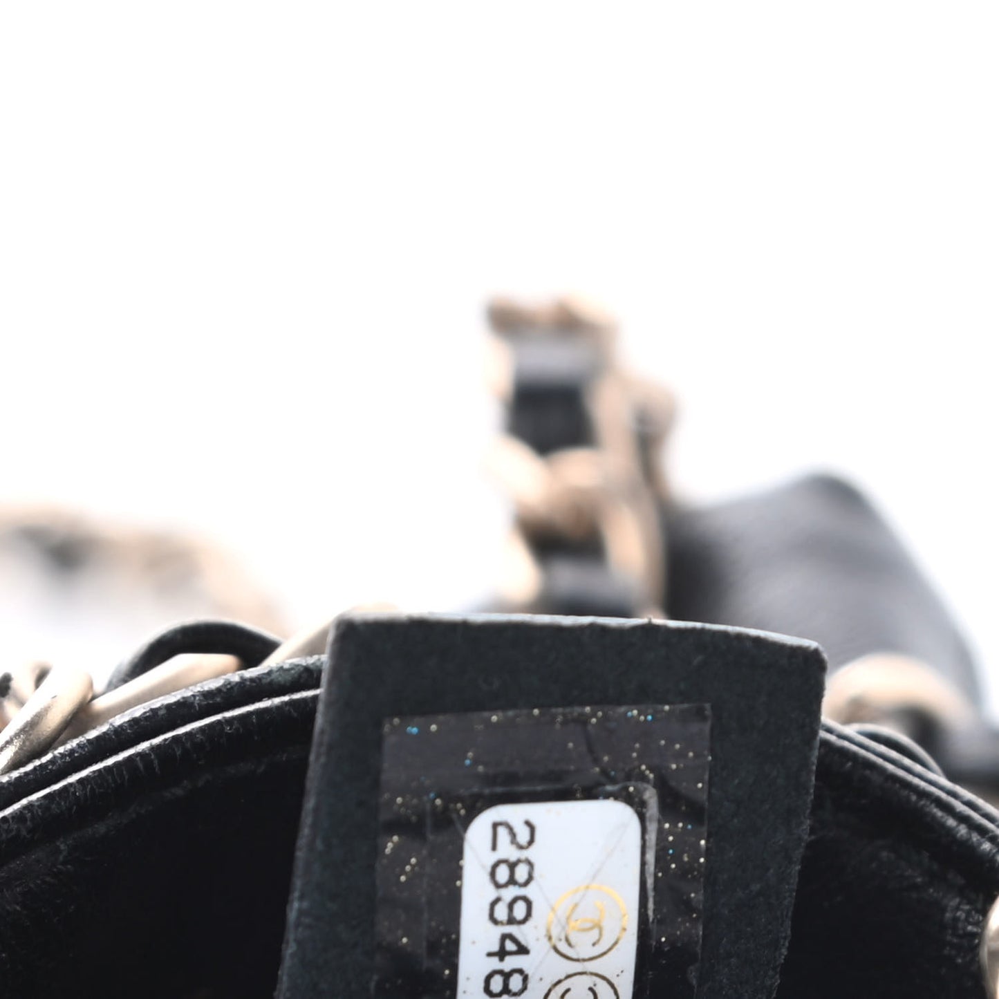 Lambskin Tech Me Out Clutch With Chain Black