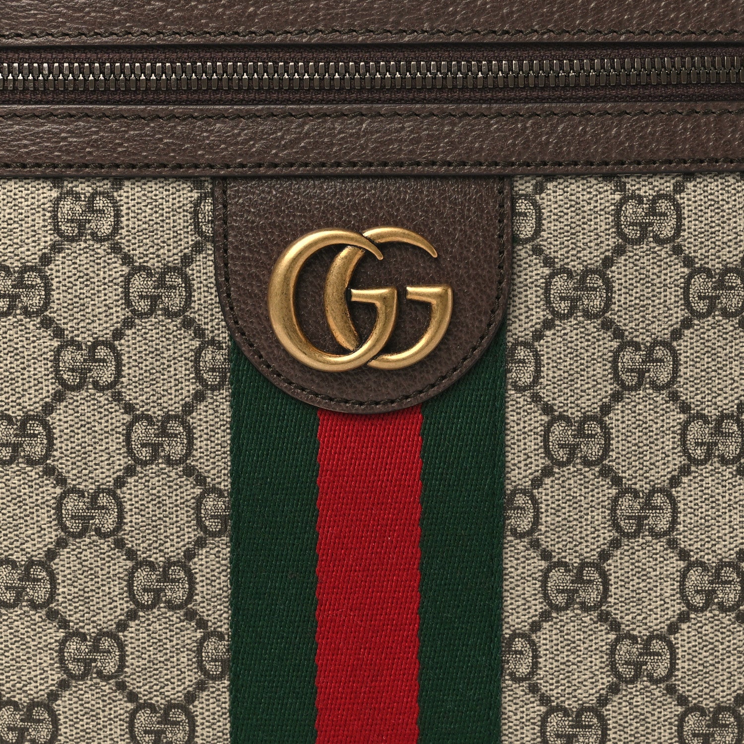 Gucci GG Supreme Monogram Web Small Ophidia Messenger Bag Brown 7 of 7