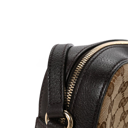 Gucci GG Supreme Monogram Web Small Webby Bee Shoulder Bag Dark Brown 13 of 13