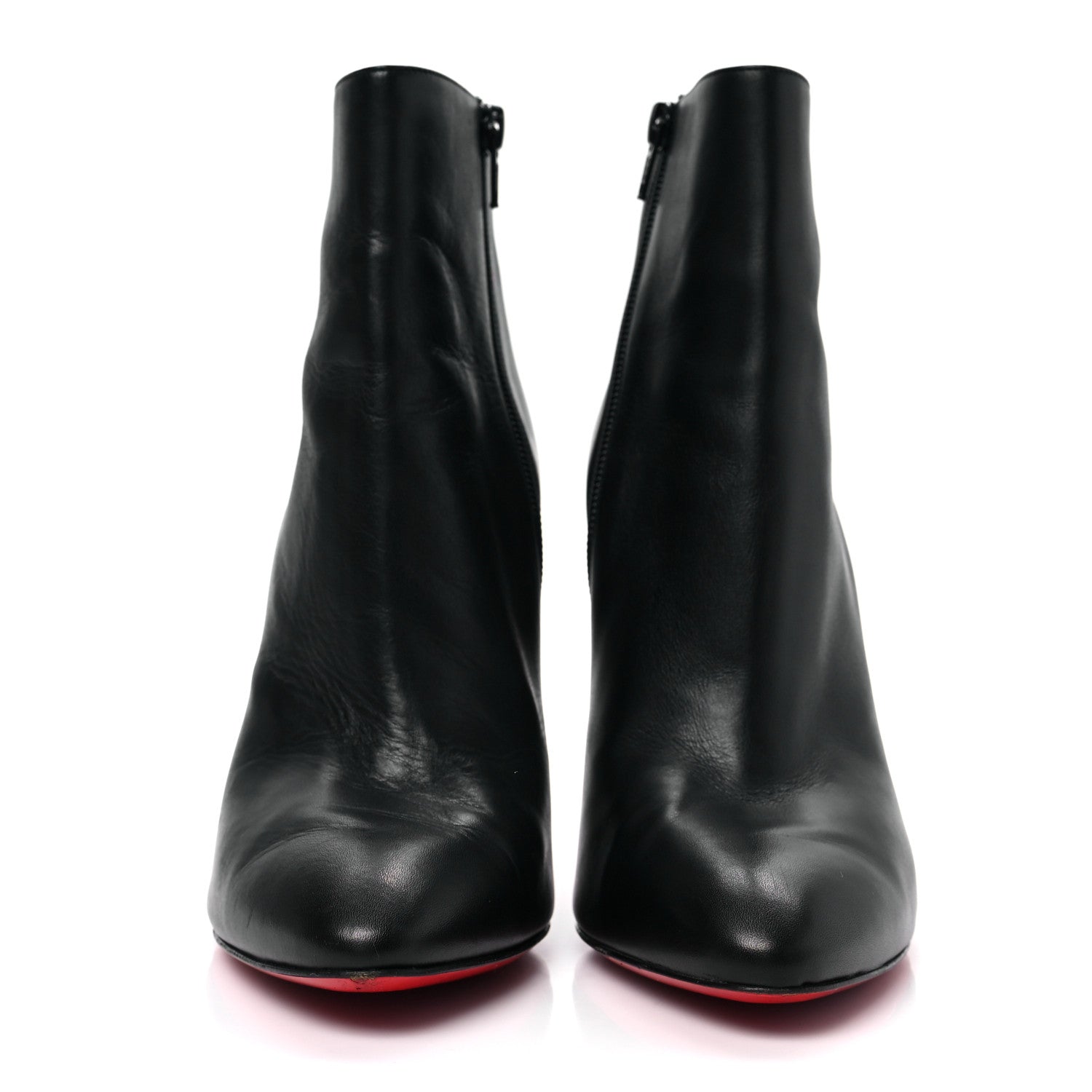 Christian Louboutin Calfskin Eloise Booty 100 Ankle Boots 37.5 Black 2 of 8
