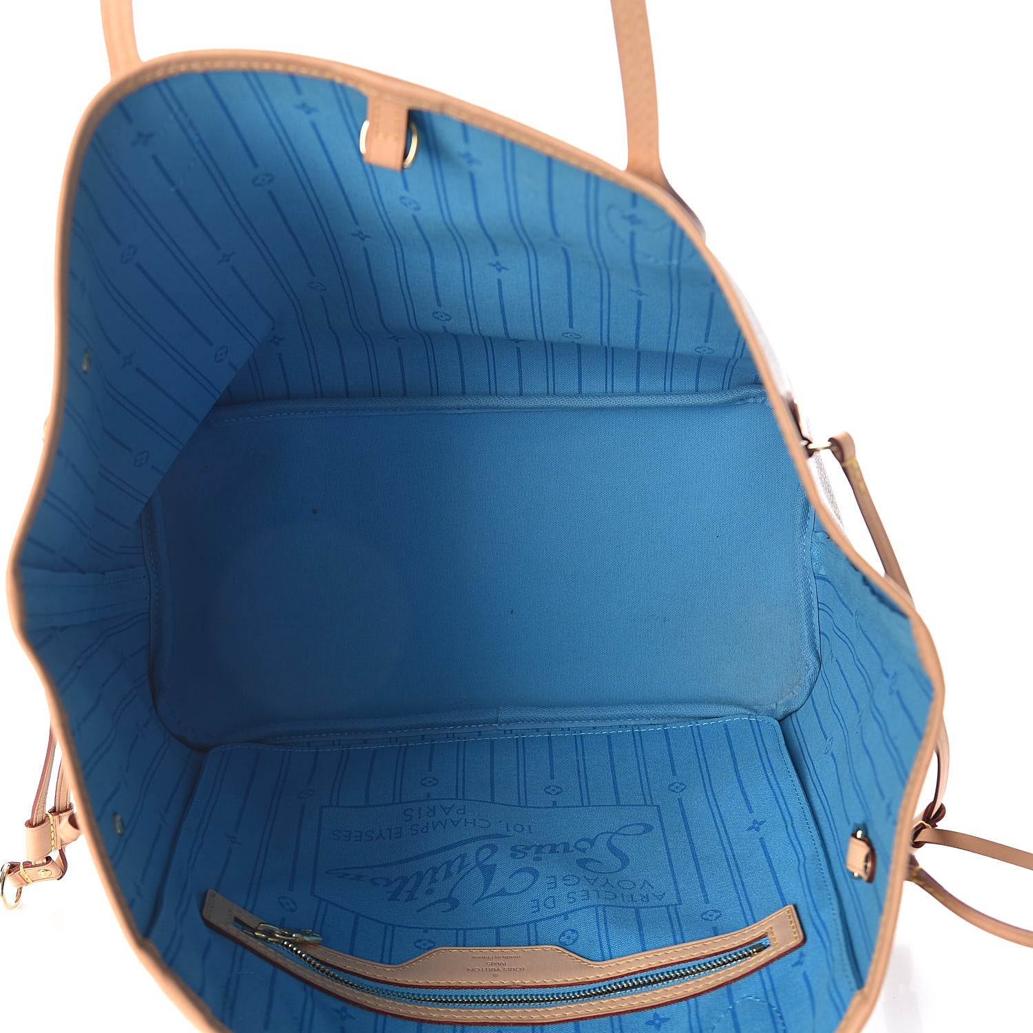 Louis Vuitton Monogram My LV Heritage Neverfull MM Blue Clair Rouge 6 of 11
