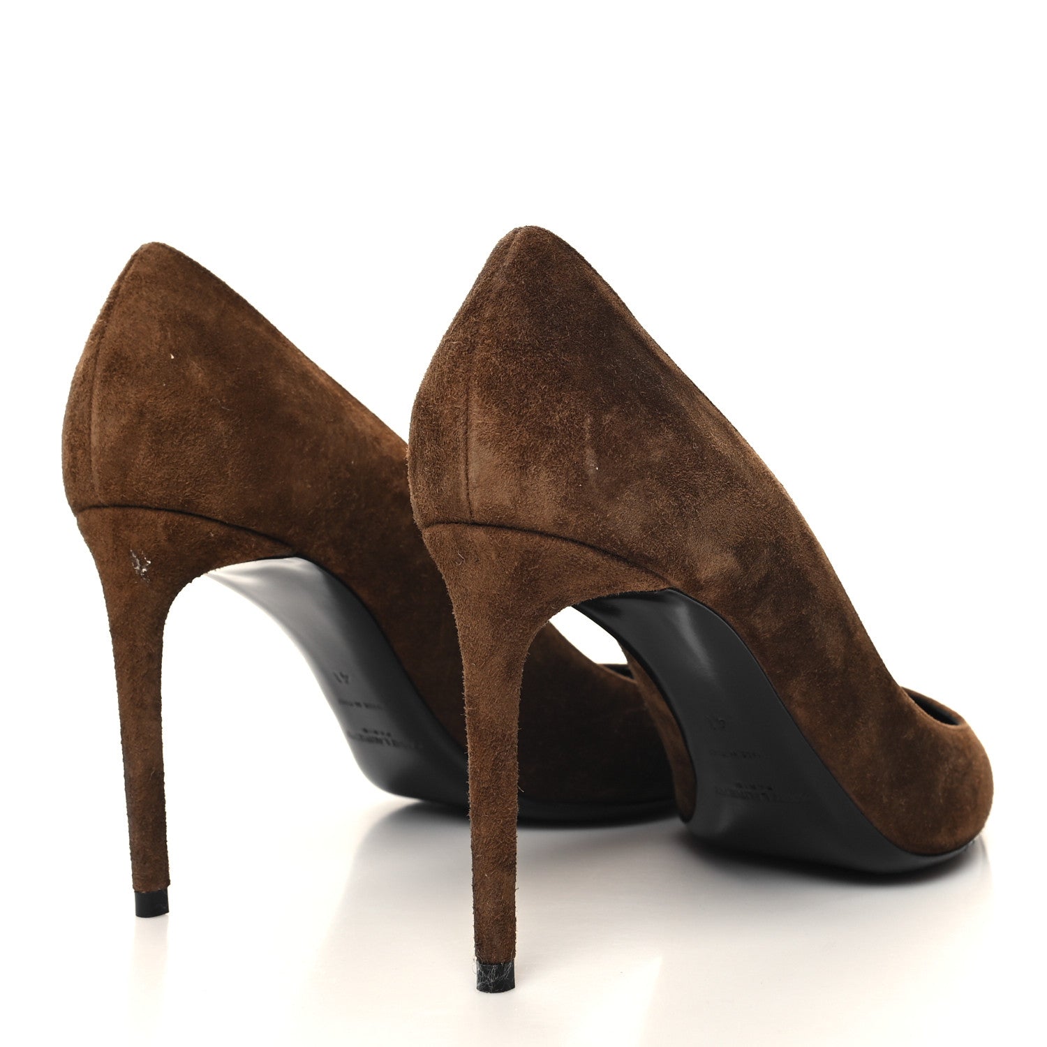 Saint Laurent Suede Zoe 85 Pumps 41 Caramel 7 of 10