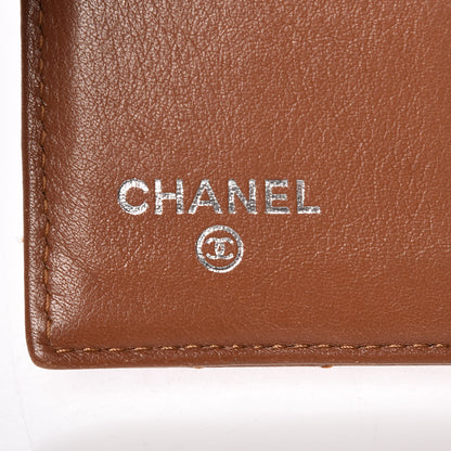 Chanel Caviar Quilted Compact French Flap Wallet Dark Beige 7 of 20