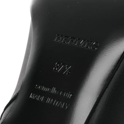 Hermes Calfskin Hommage Ankle Boots 37.5 Black 8 of 12