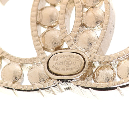 Chanel Pearl CC Earrings Gold 4 of 5