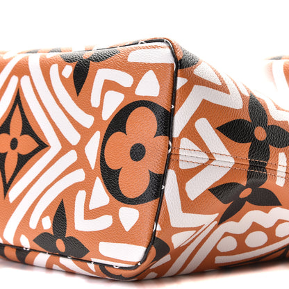 Louis Vuitton Monogram Giant Crafty Neverfull MM Creme Caramel 8 of 9