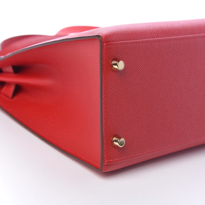 Hermes Epsom Kelly Sellier 28 Rouge Casaque 7 of 40
