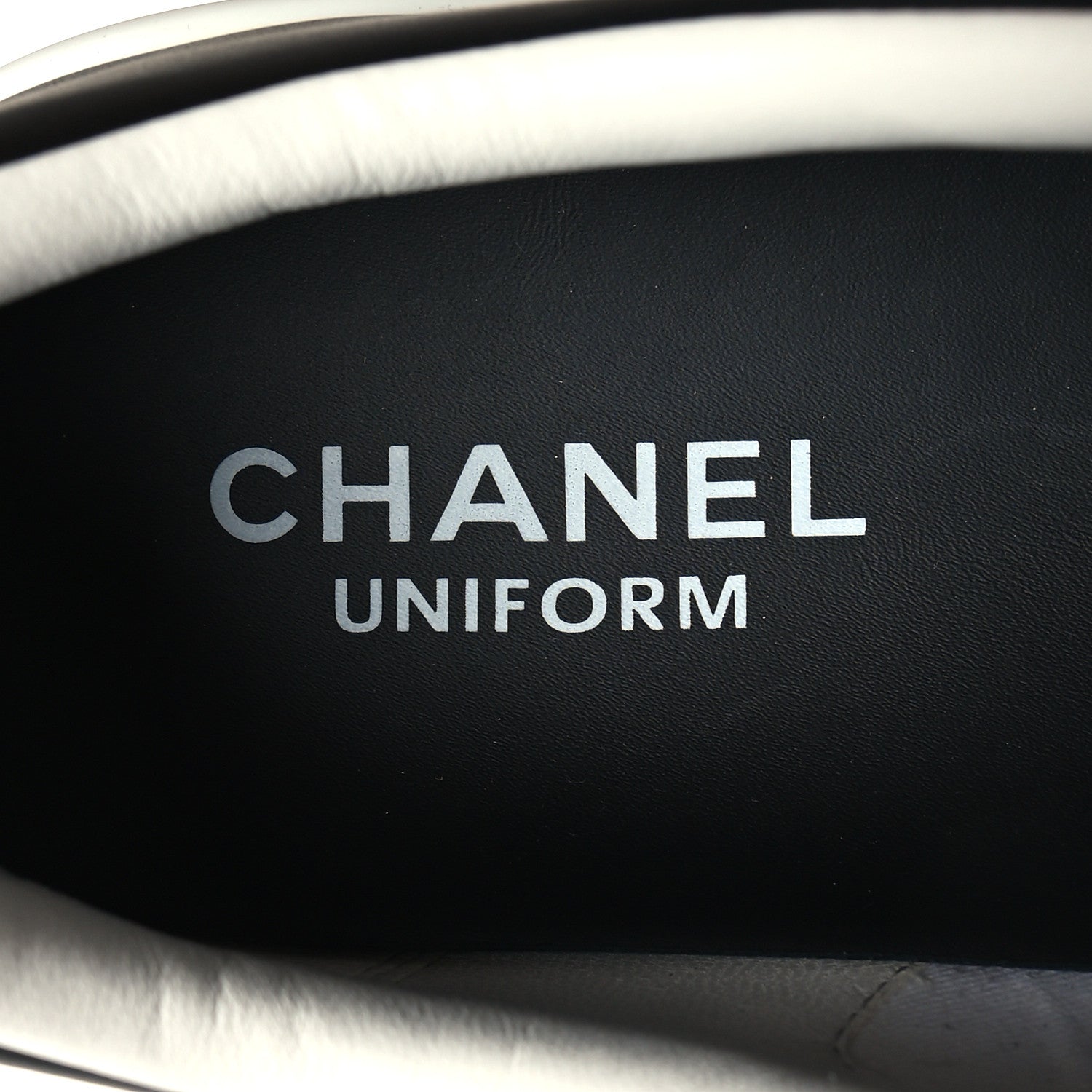 Chanel Calfskin Mens CC Sneakers 45 Black 8 of 9