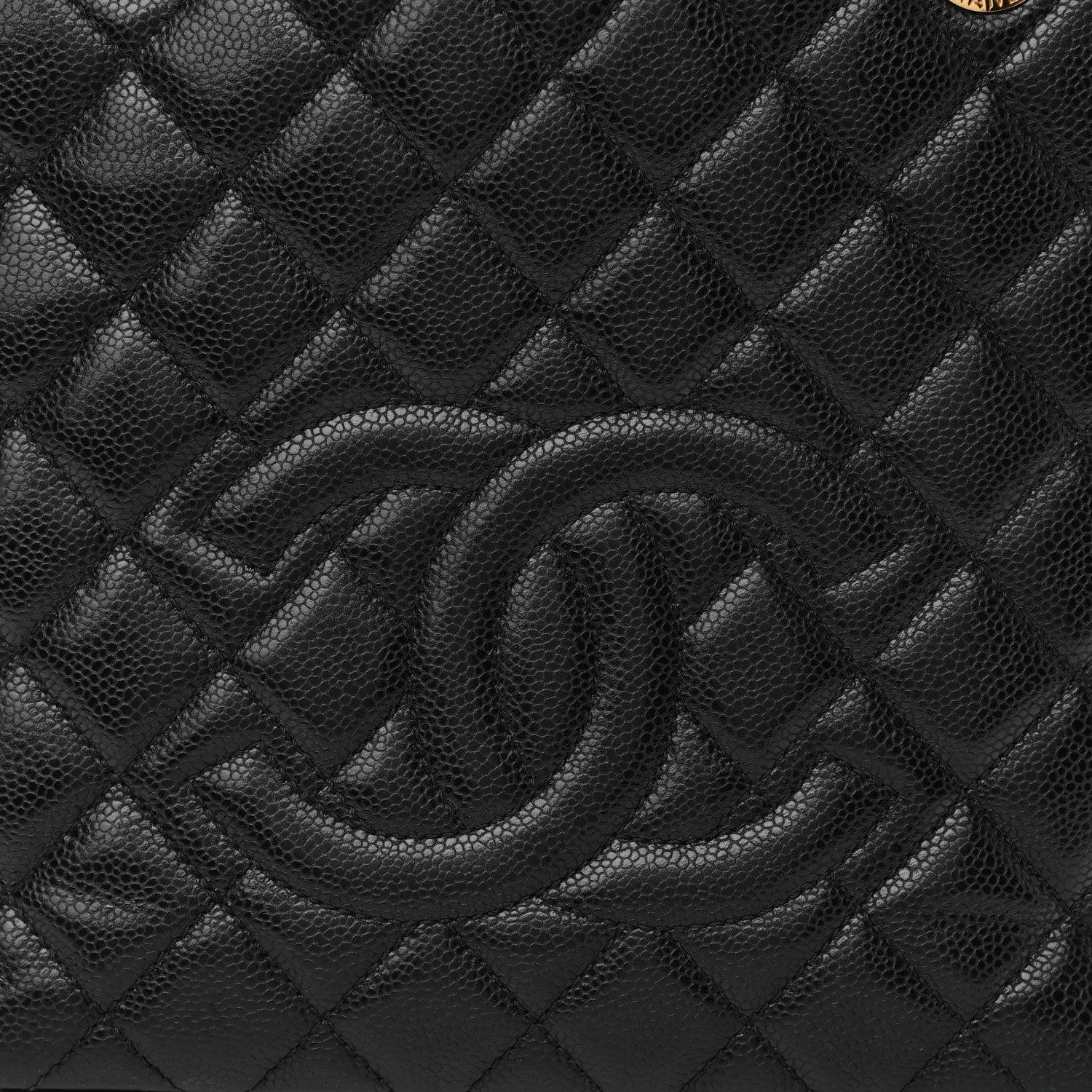 Chanel Caviar Quilted Petit Shopping Tote PST Black 8 of 12