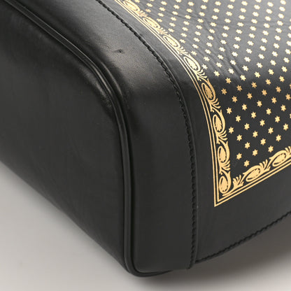 Gucci X SEGA Calfskin GUCCY Stars Dome Backpack Black Gold 10 of 10