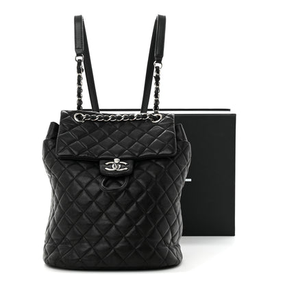 Chanel Lambskin Quilted Small Urban Spirit Backpack Black 15 of 15