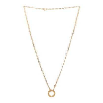 Cartier 18K Yellow Gold 2 Diamond LOVE Necklace 3 of 6