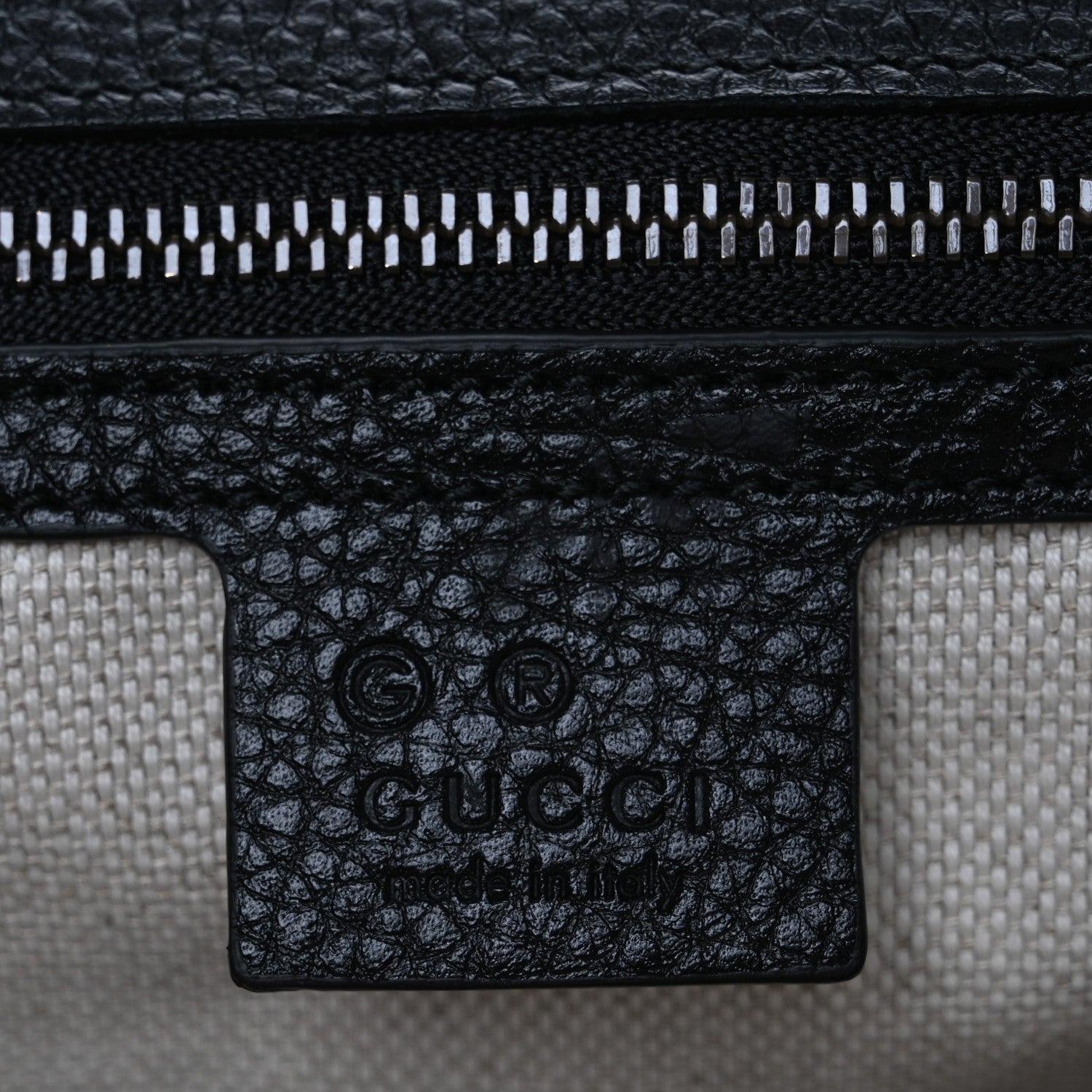 Gucci Calfskin Small GG Marmont Top Handle Bag Black 6 of 12