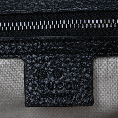 Gucci Calfskin Small GG Marmont Top Handle Bag Black 6 of 12