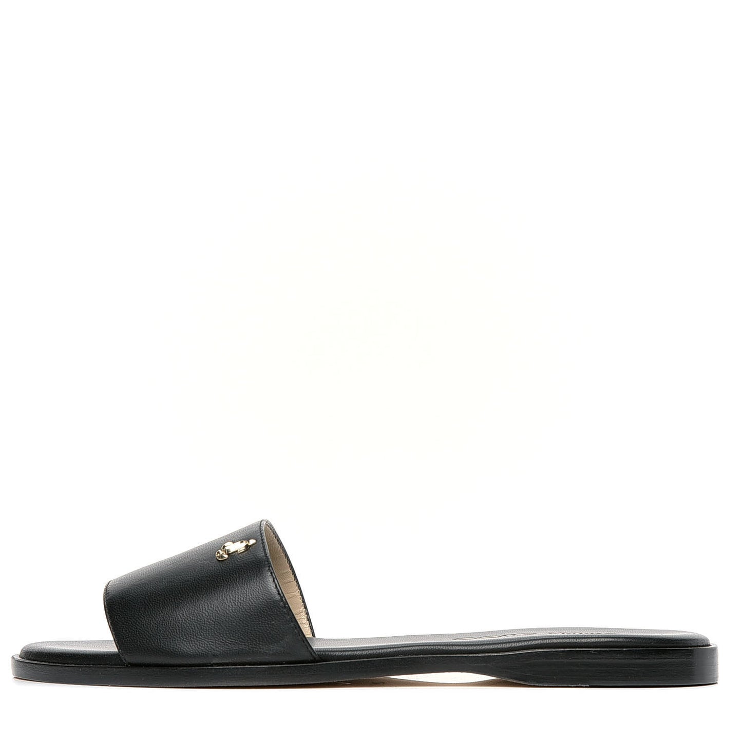 Nappa Minea Flat Sandals 36 Black