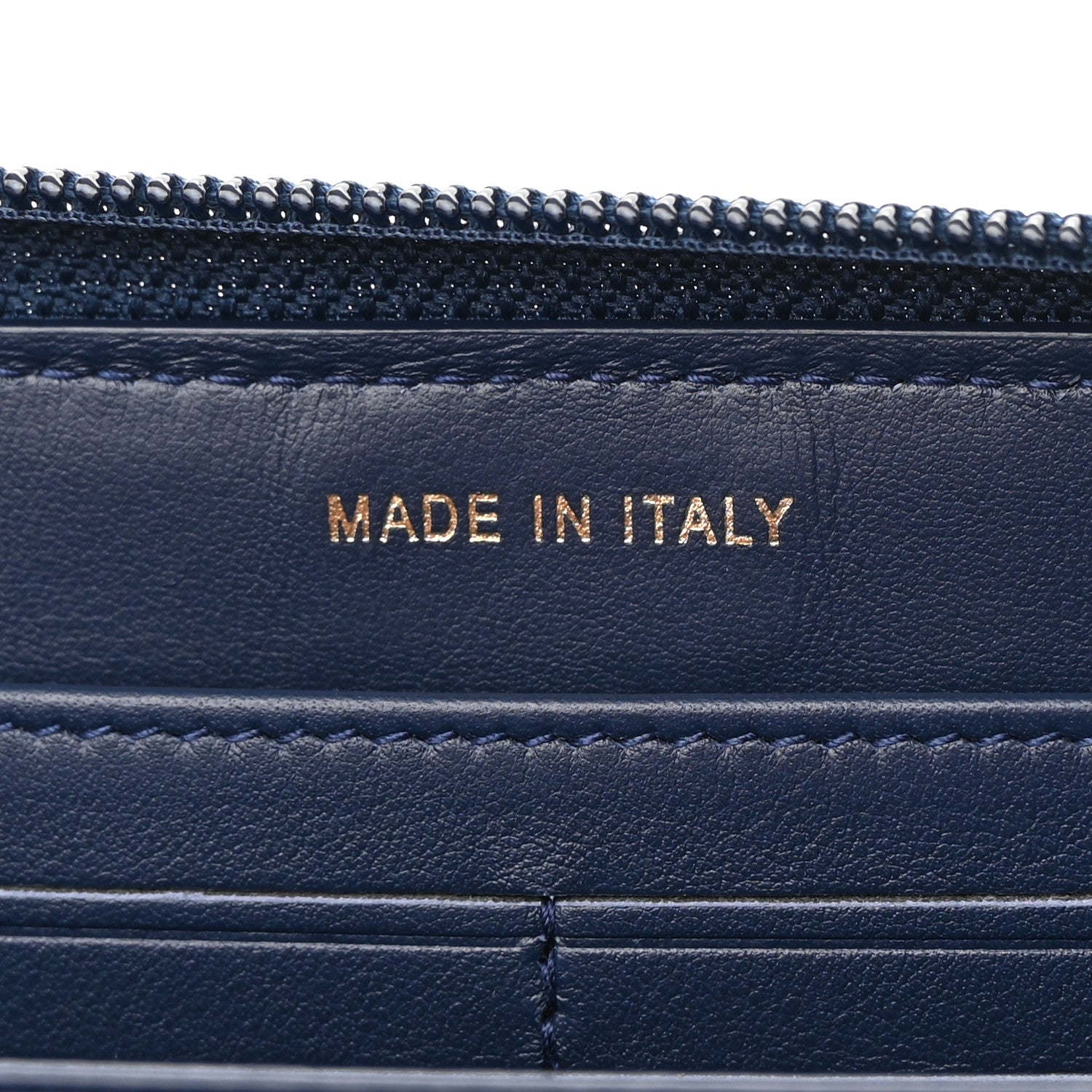 Chanel Lambskin Quilted Boy Zip Around Wallet Blue 7 of 13