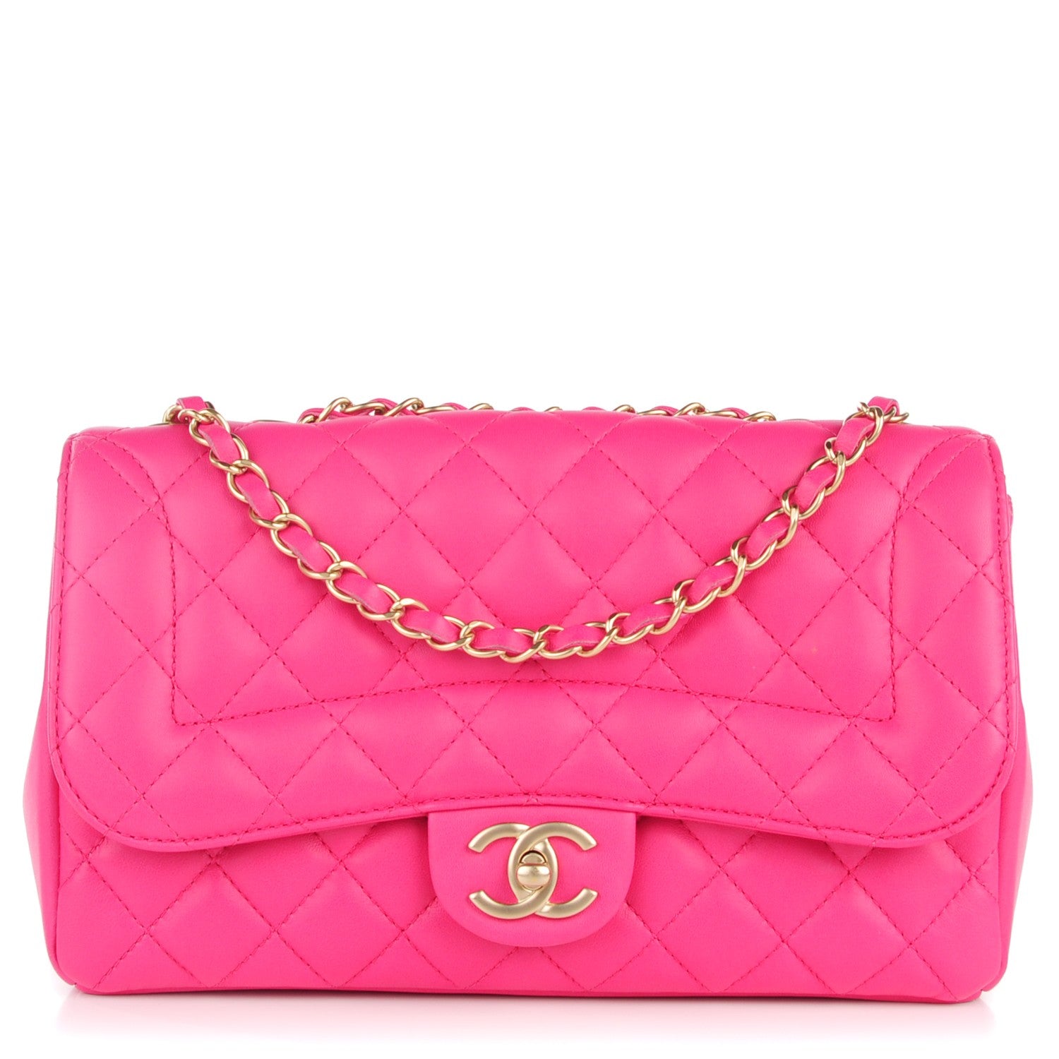 Chanel Lambskin Quilted Medium Mademoiselle Chic Flap Pink 1 of 8