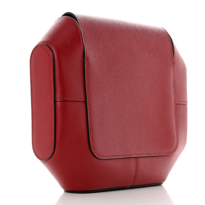 Hermes Epsom Octogone Clutch Rouge Grenat 3 of 9