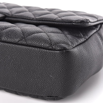 Chanel Caviar Quilted Jumbo Easy Flap Black 10 of 11