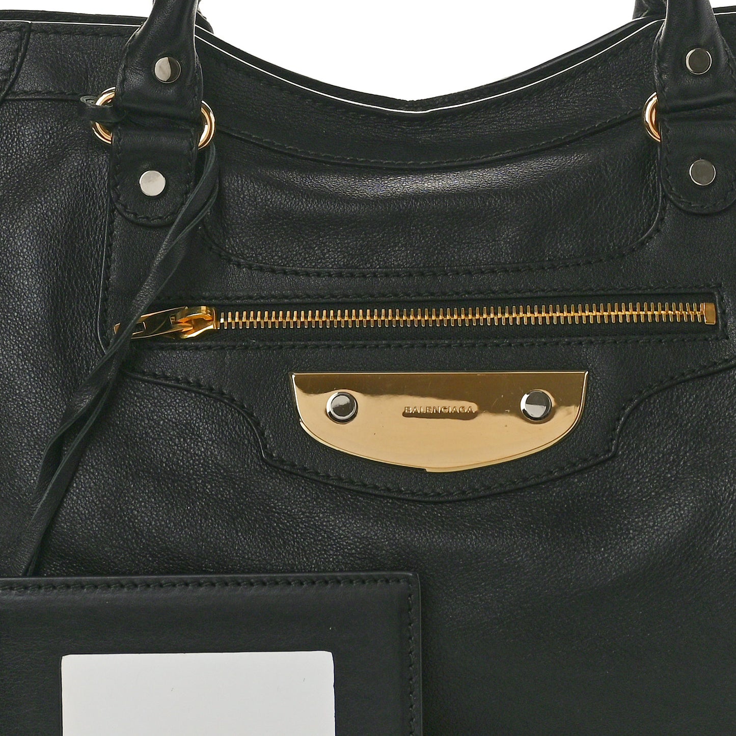 Veau Amp Plate Gold Hardware City Black