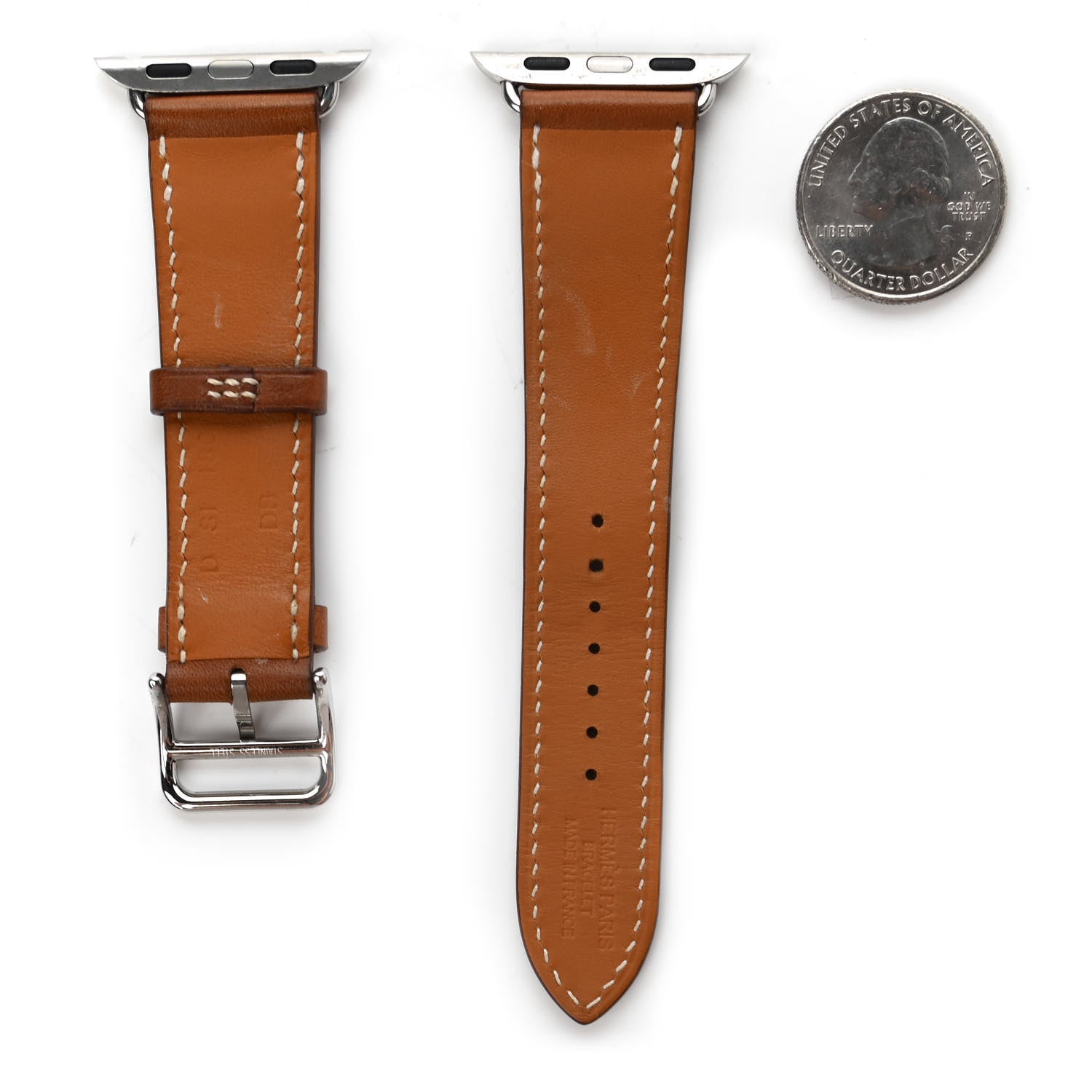 Hermes Barenia Single Tour Apple Watch Strap Fauve 2 of 6