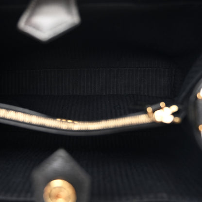 Fendi Vitello Dolce Century Petite 2Jours Tote Black 6 of 11