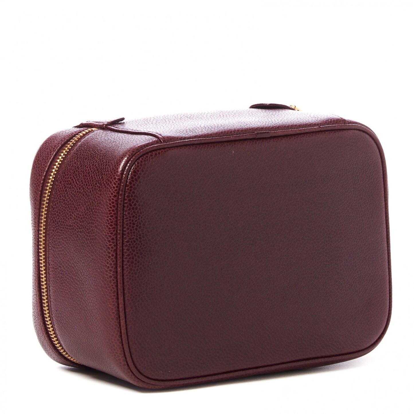 Caviar Vanity Cosmetic Case Burgundy