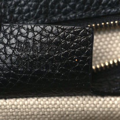 Gucci Pebbled Calfskin Medium Soho Flap Crossbody Black 7 of 9
