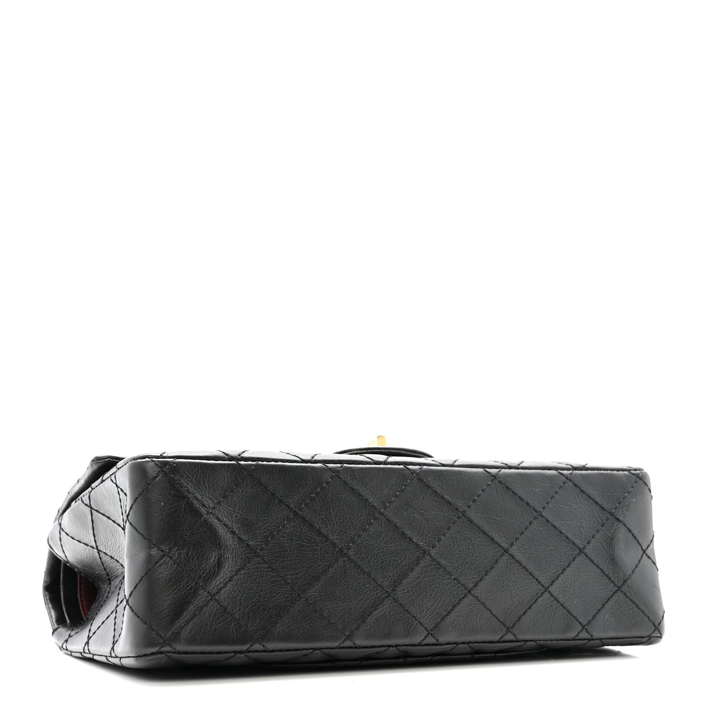 Aged Calfskin Quilted 2.55 Reissue 225 Flap Black