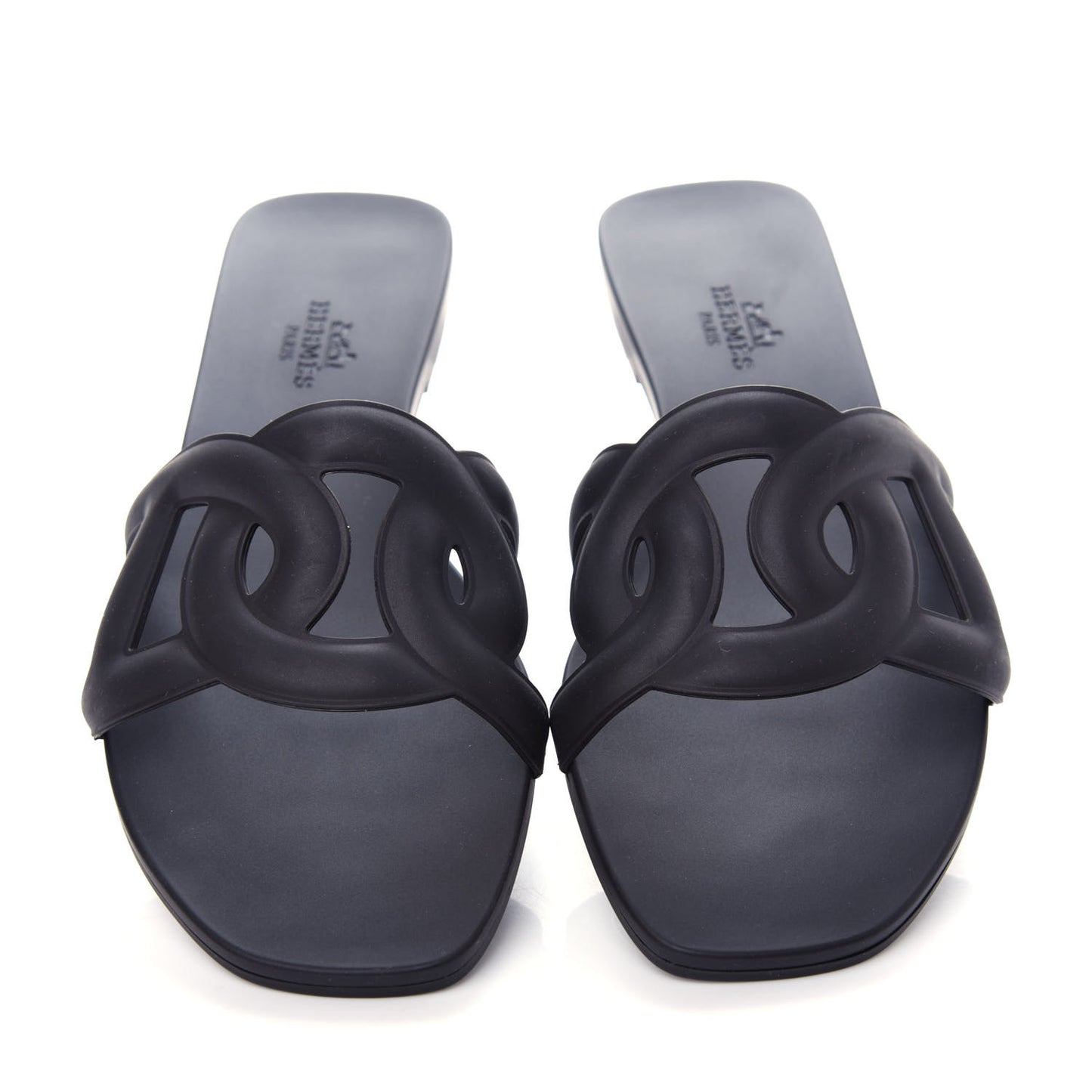 Rubber Aloha Sandals 36 Black