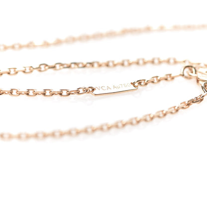 Van Cleef & Arpels 18K Rose Gold Letterwood Magic Alhambra Long Necklace 6 of 9