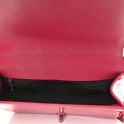 Chanel Patent Calfskin New Medium Plexiglass Boy Flap Pink 8 of 13