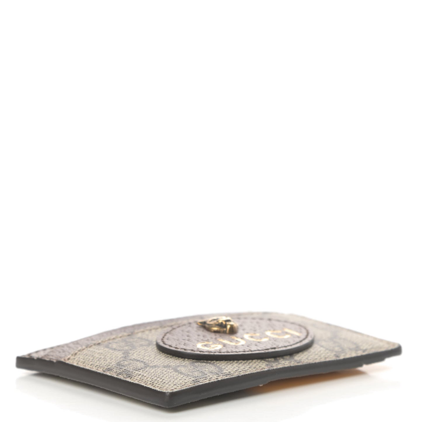GG Supreme Monogram Neo Vintage Card Holder Beige Crop New Acero