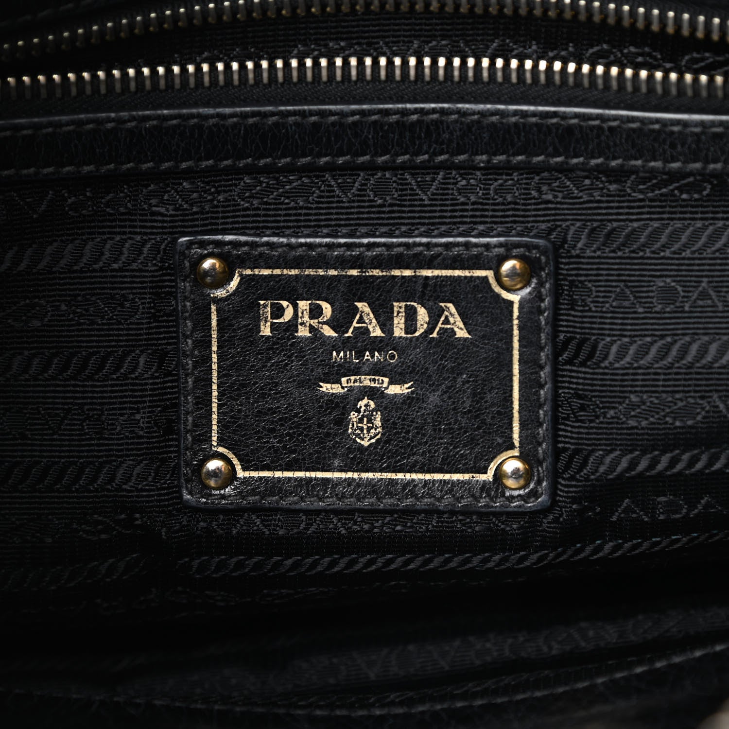 Prada Vitello Shine Shopping Satchel Black 6 of 20