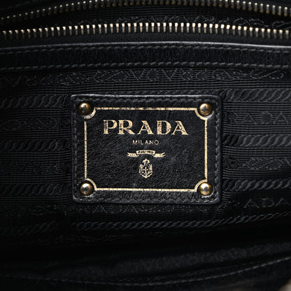 Prada Vitello Shine Shopping Satchel Black 6 of 20