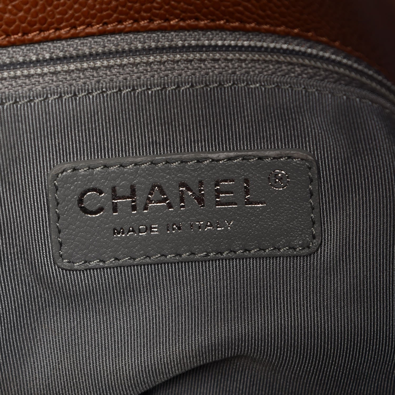 Chanel Caviar Quilted French Riviera Hobo Brown 7 of 9
