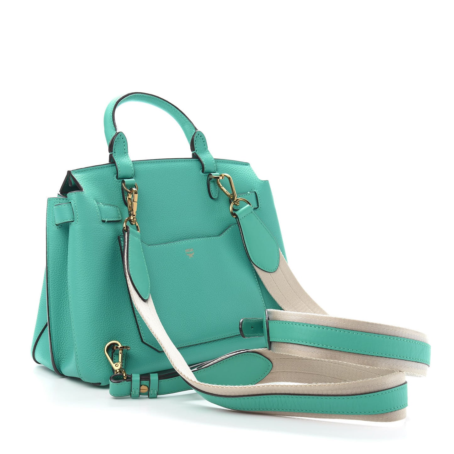 Grained Calfskin Medium Milla Convertible Backpack Oasis Green