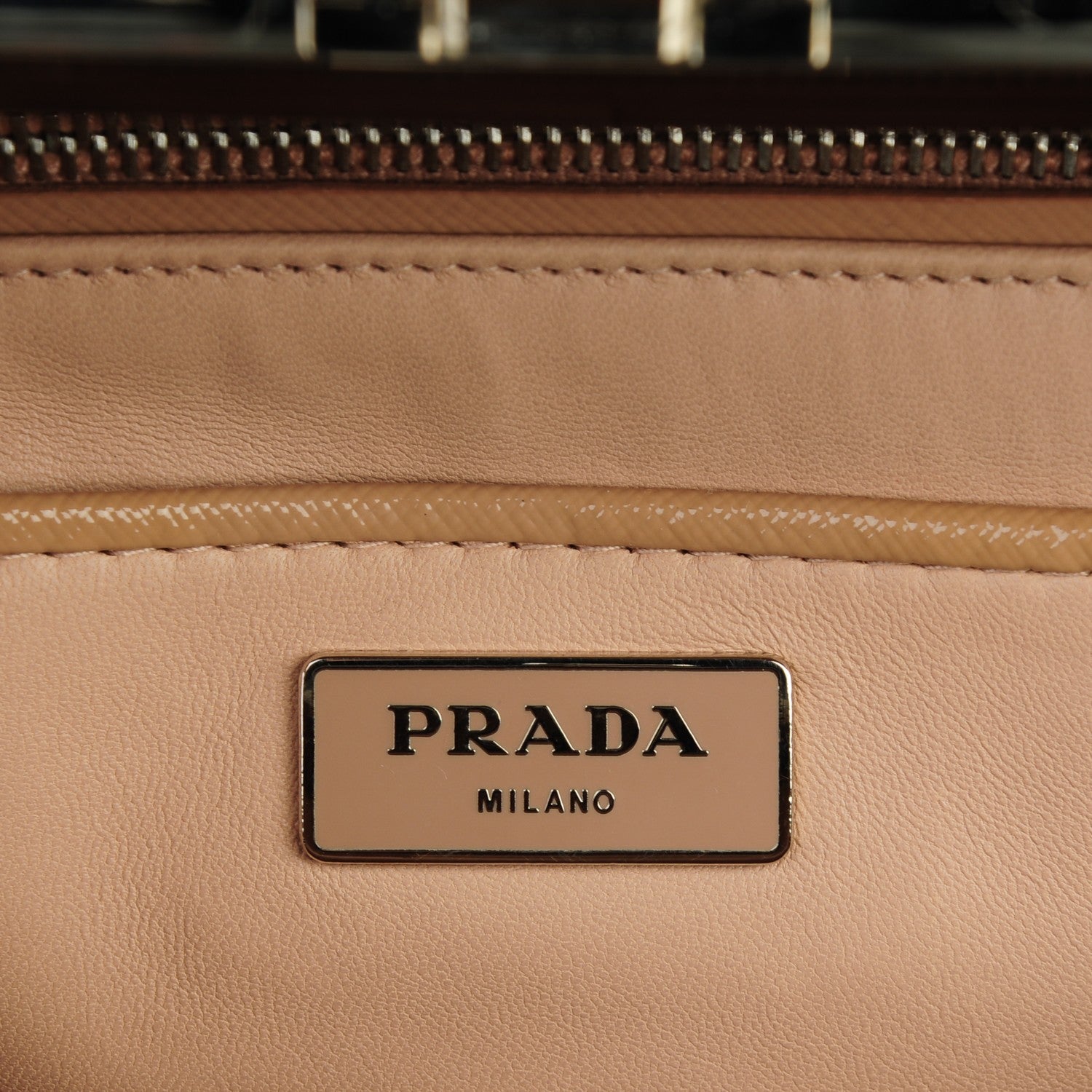 Prada Saffiano Vernice Crystal Pyramid Bag Cammeo 6 of 7