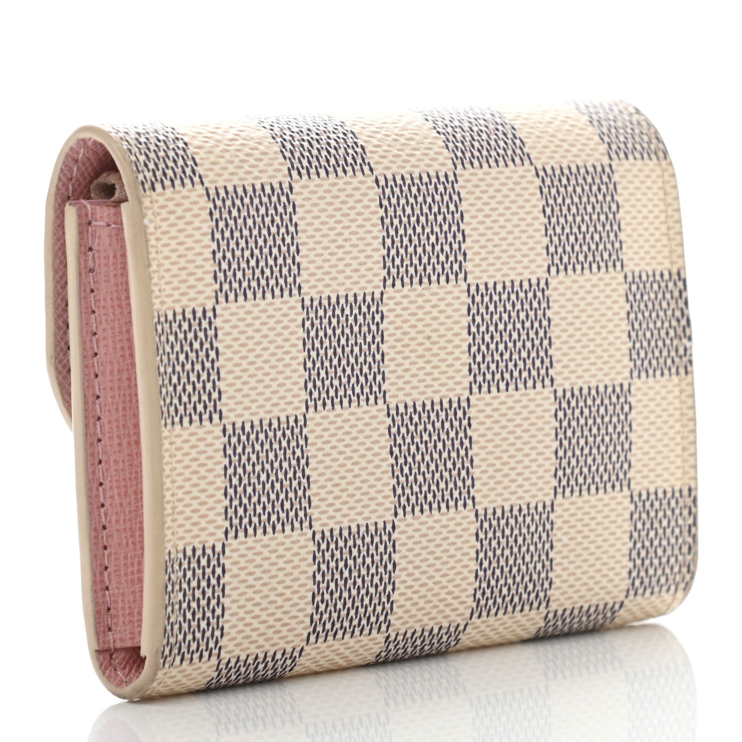 Louis Vuitton Damier Azur Rosalie Coin Purse Rose Ballerine 3 of 8