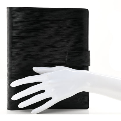 Louis Vuitton Epi Large Ring Agenda Black 2 of 7
