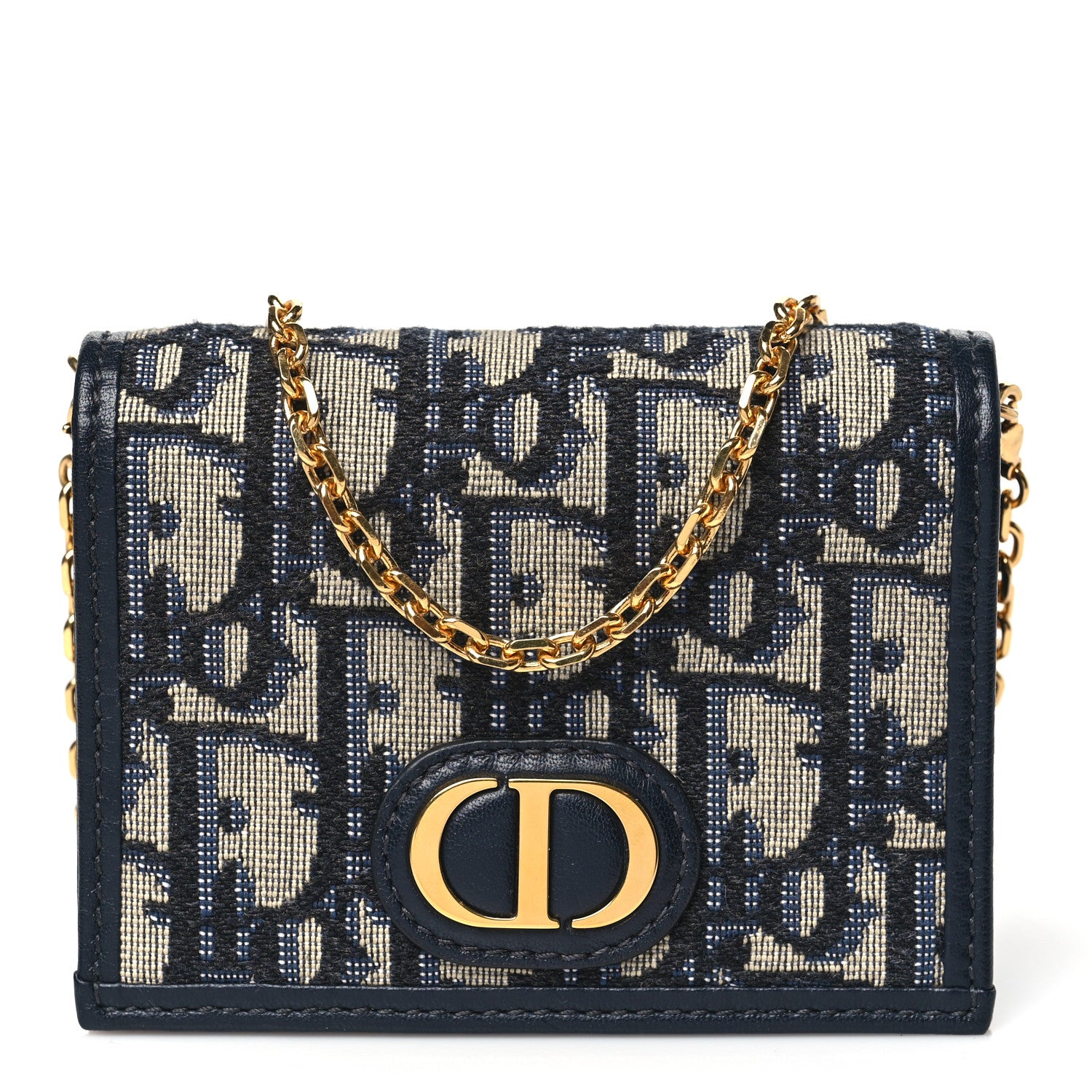 Christian Dior Oblique Nano 30 Montaigne Pouch Blue 1 of 10